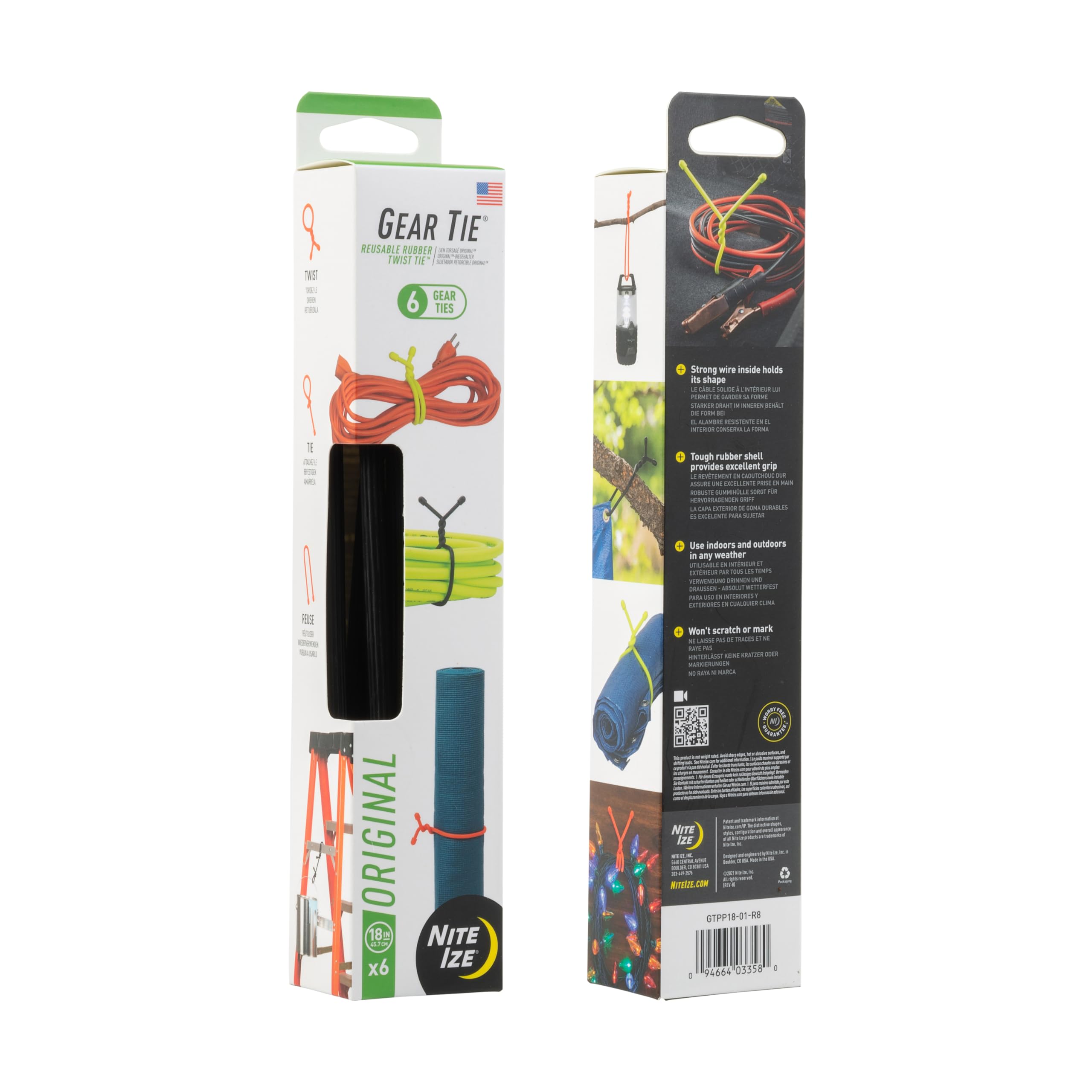 Nite Ize Original Gear Tie remains reliable in busy work areas.