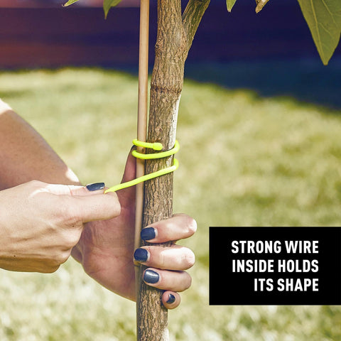 Nite Ize Gear Tie maintains shape with bendable interior for repeated use.
