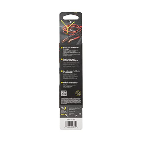 Nite Ize outdoor camping tie, 18-inch, black, handy for gear packing.