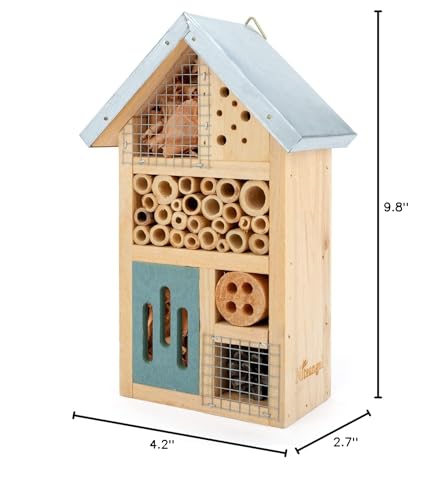 Niteangel insect hotel interior view reveals stacked chambers for eggs and shelter