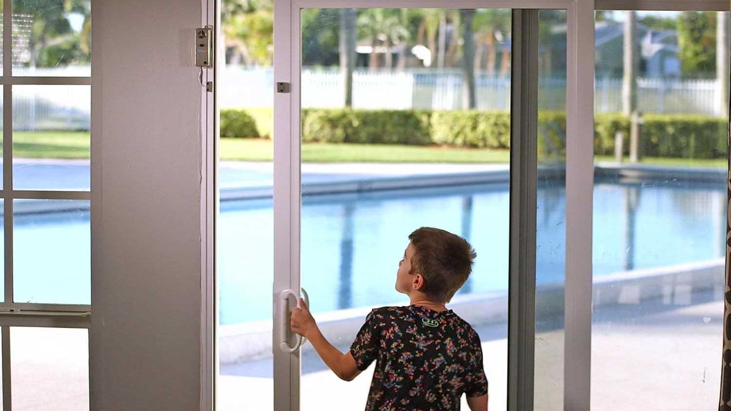 Nitelighter YardGard installed at pool gate for safety compliance