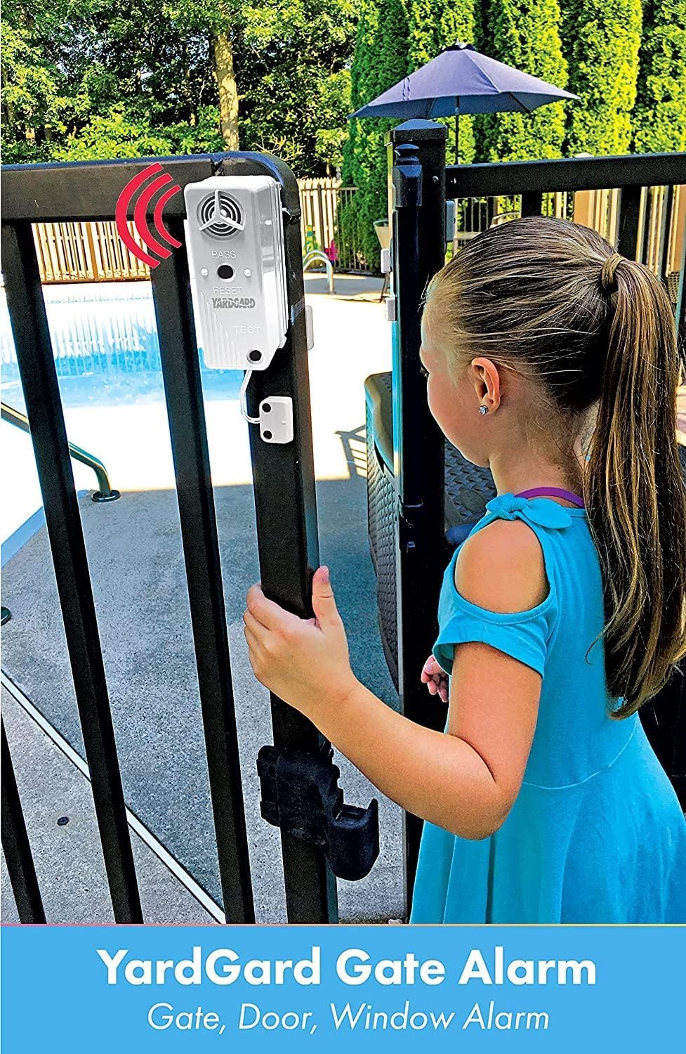 Nitelighter YardGard gate alarm installation enables quick pool safety upgrades.