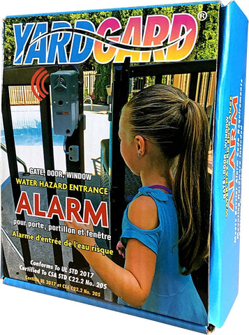 Nitelighter YardGard sliding-door alarm provides immediate pool area security.