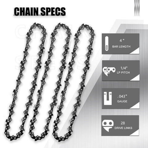 NIUBGONER mini chainsaw chain teeth close-up highlights sharp durable teeth for efficient cuts