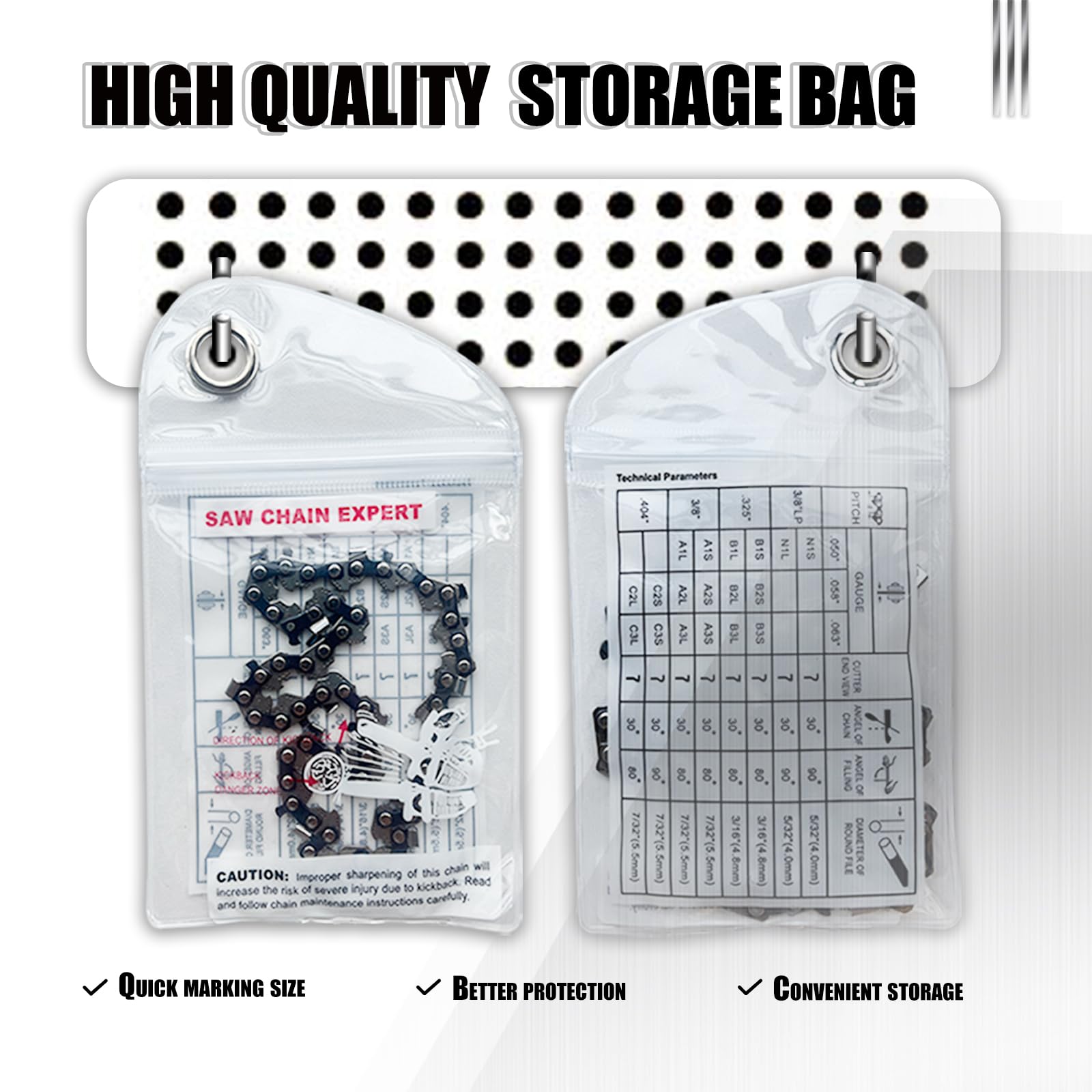 NIUBGONER replacement chain packaging indicates ready-to-use replacement on demand