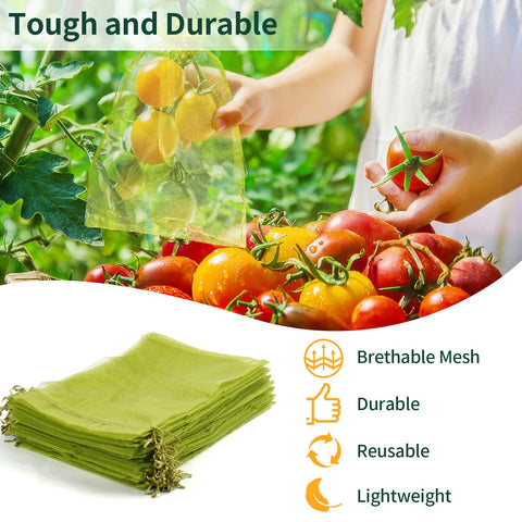 NIUBIER see-through breathable mesh ensures ventilation for fruit.