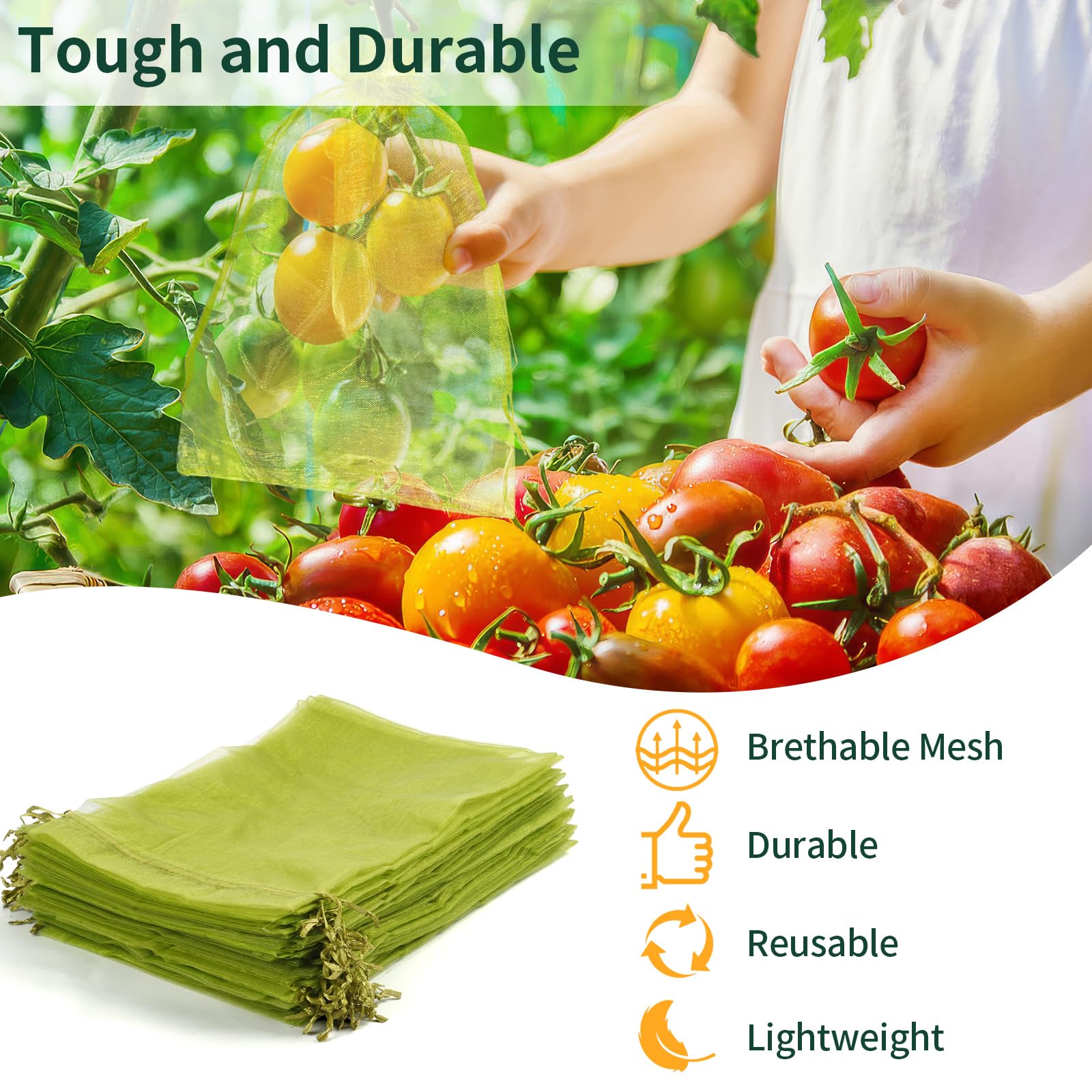 NIUBIER see-through mesh enables easy ripeness checks with ventilation