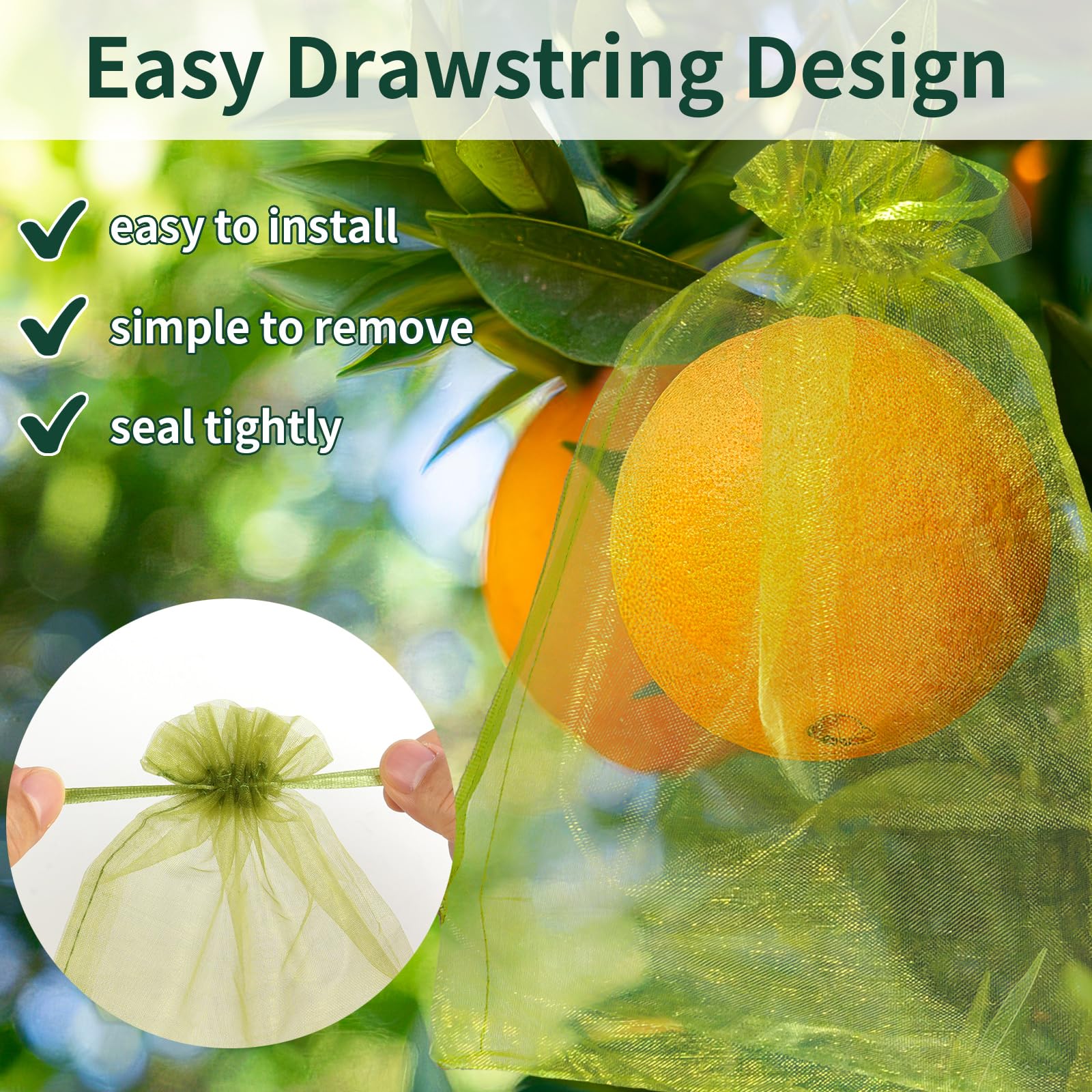 NIUBIER tomato protection bag guards vegetables while allowing airflow.
