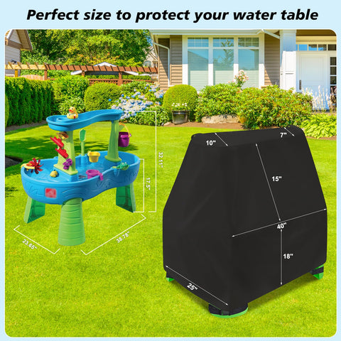 Durable 600D Oxford fabric provides wind resistance and sun protection.