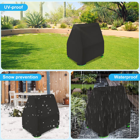 Side handles for easy removal when kids want to splash.
