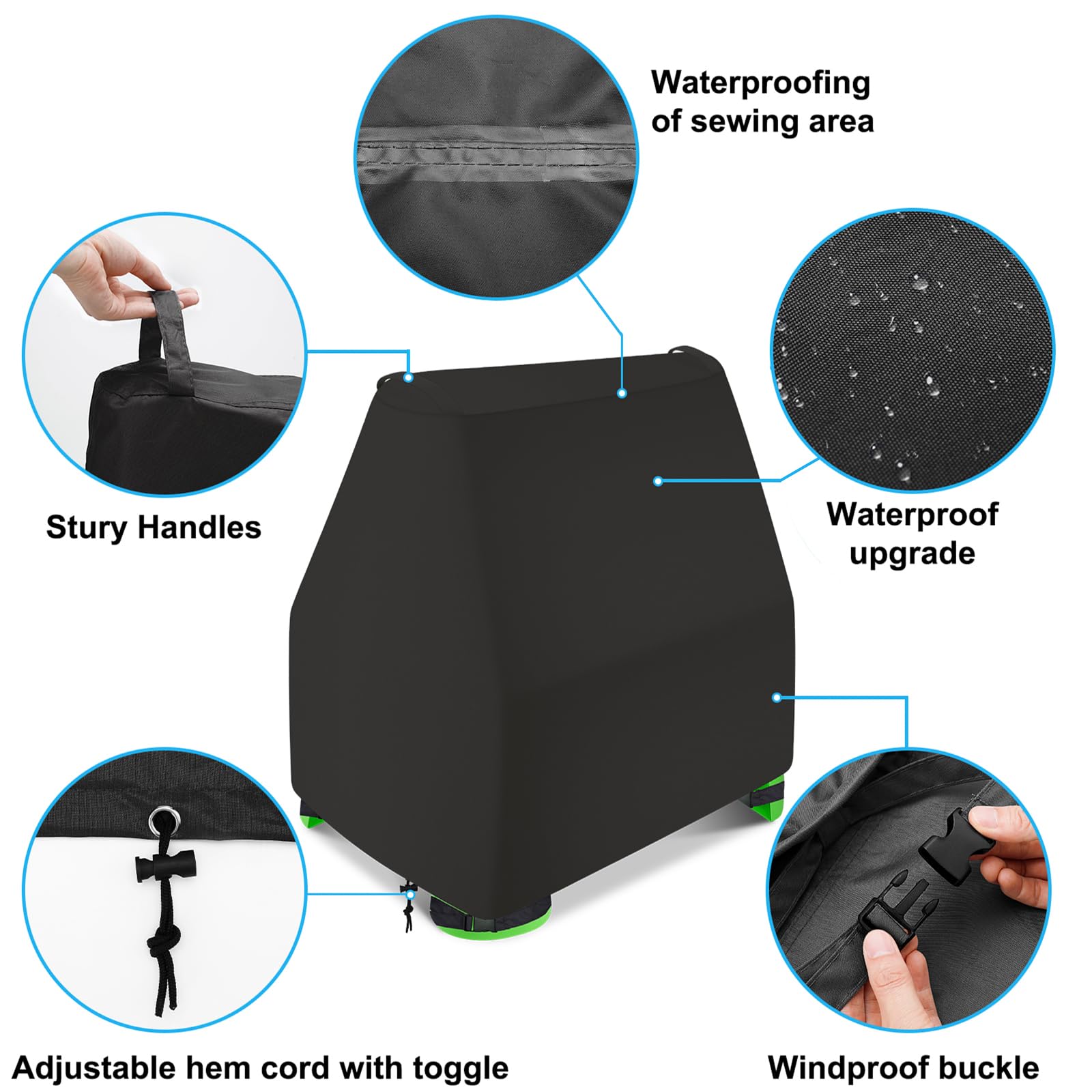 Waterproof PU coating blocks moisture to keep toys dry.