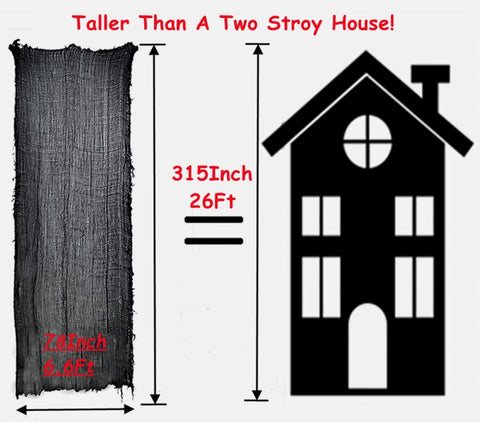 Niurui haunted-house spooky gauze cloth ideal for doorways and halls, creating an eerie backdrop