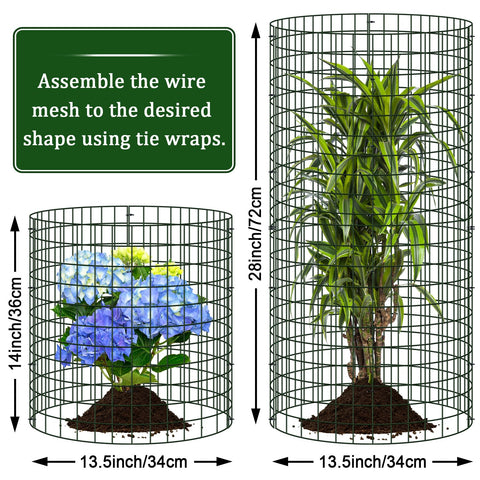 Niuyhe 14-inch diameter protector provides space for seedlings.