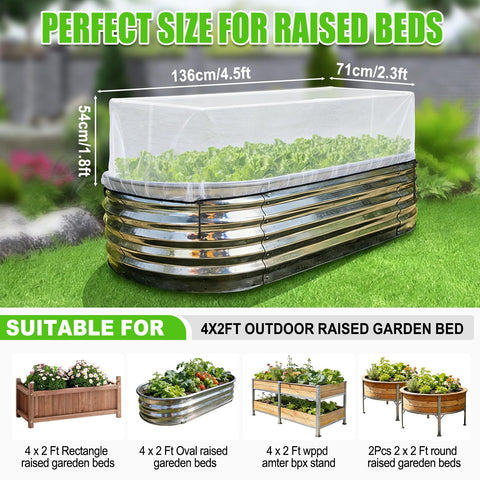 Niuyhe garden netting shows adjustable drawstrings for secure fit.