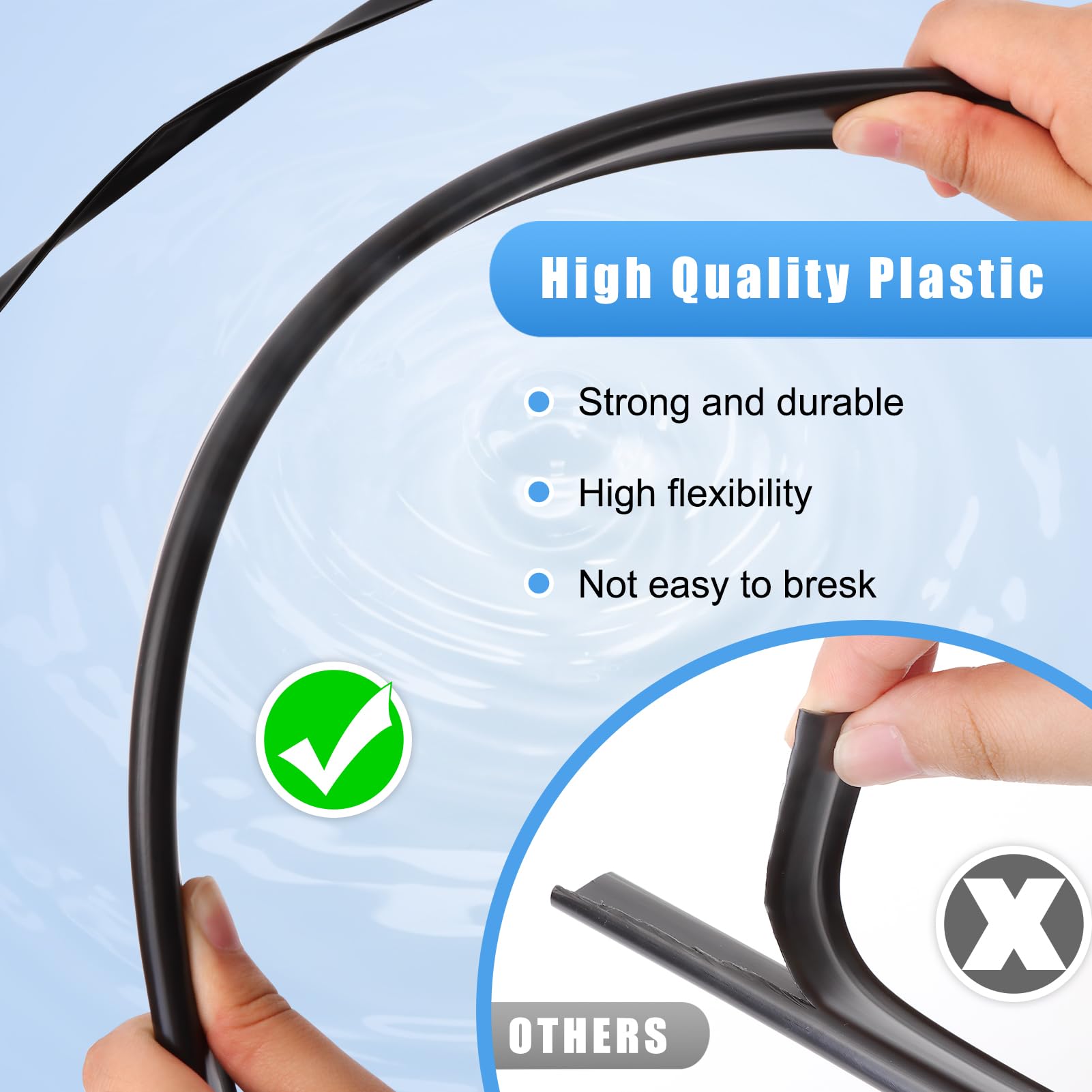 Niuyhe 61-piece packaging layout highlights included pieces for various pool sizes.