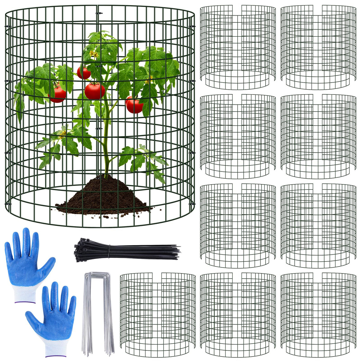 Niuyhe plant protectors assembly demonstrates easy frame construction for garden protection.