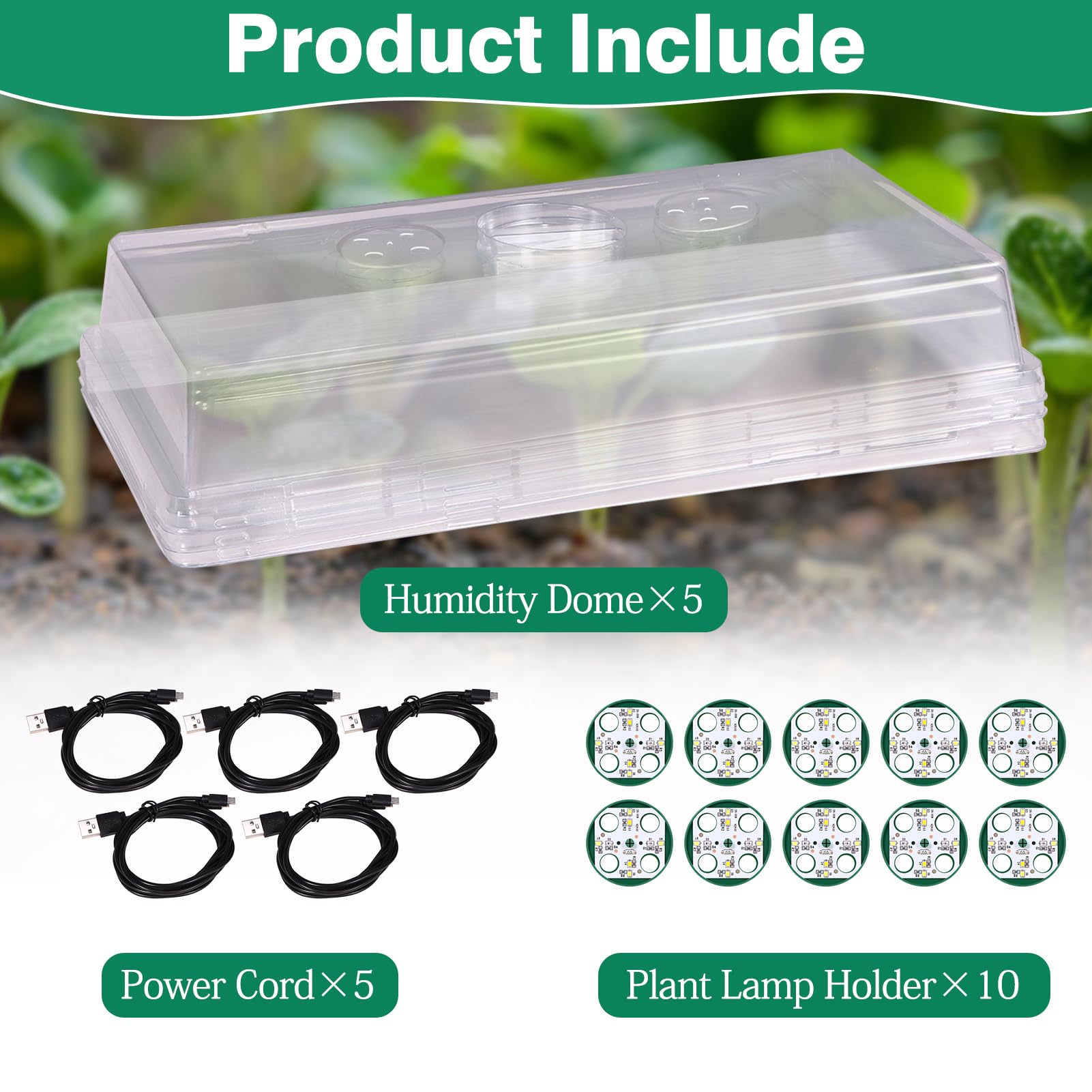 Niuyhe seed-start propagation setup suitable for herbs and microgreens