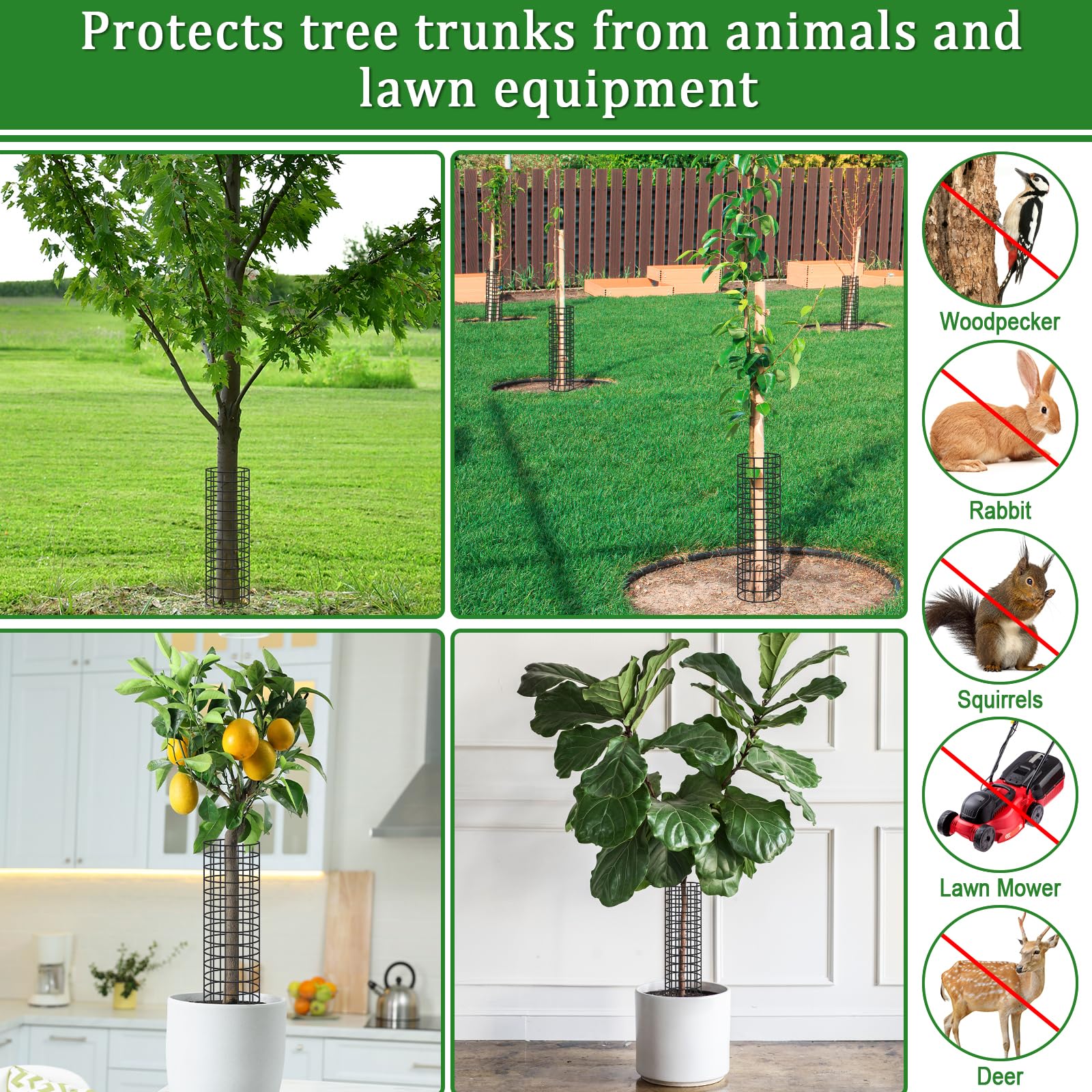 Niuyhe zip ties and metal stakes included in the kit