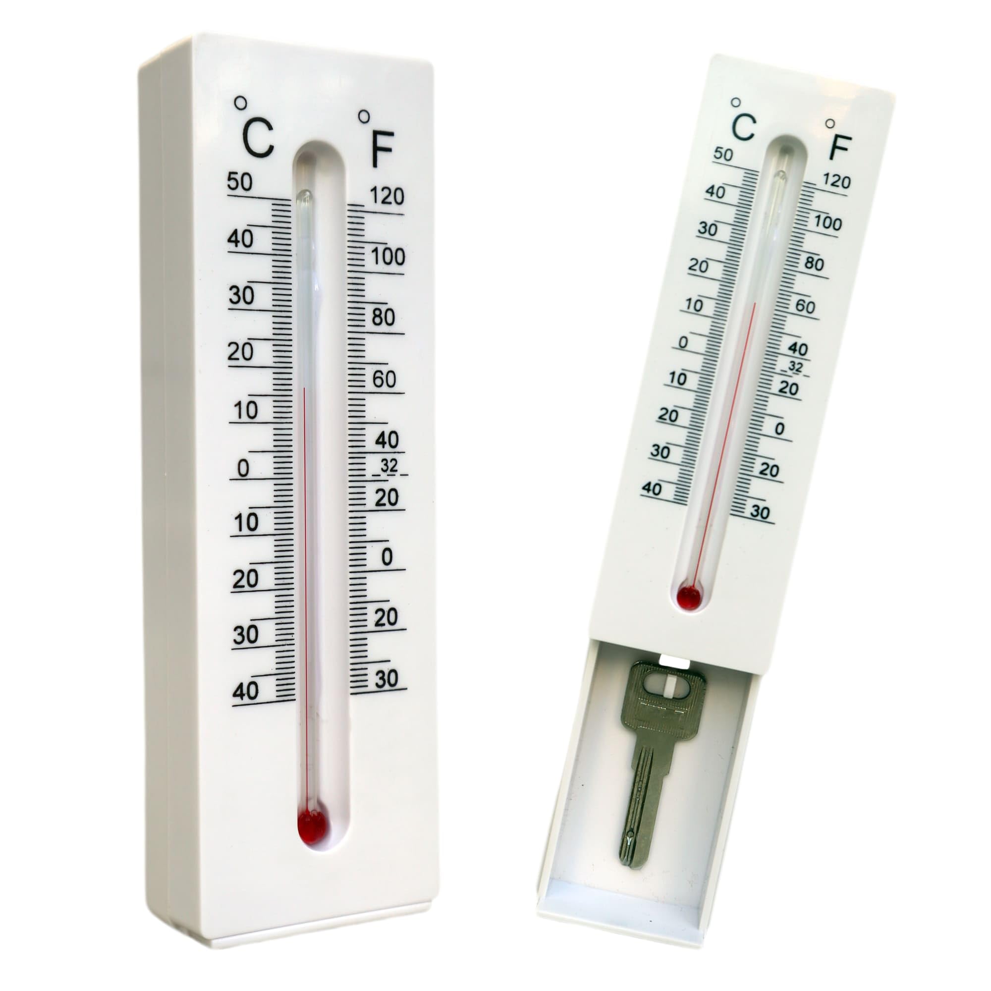 Niwhydi Hide A Key thermometer outdoor key hider blends with exterior decor while keeping keys safe.