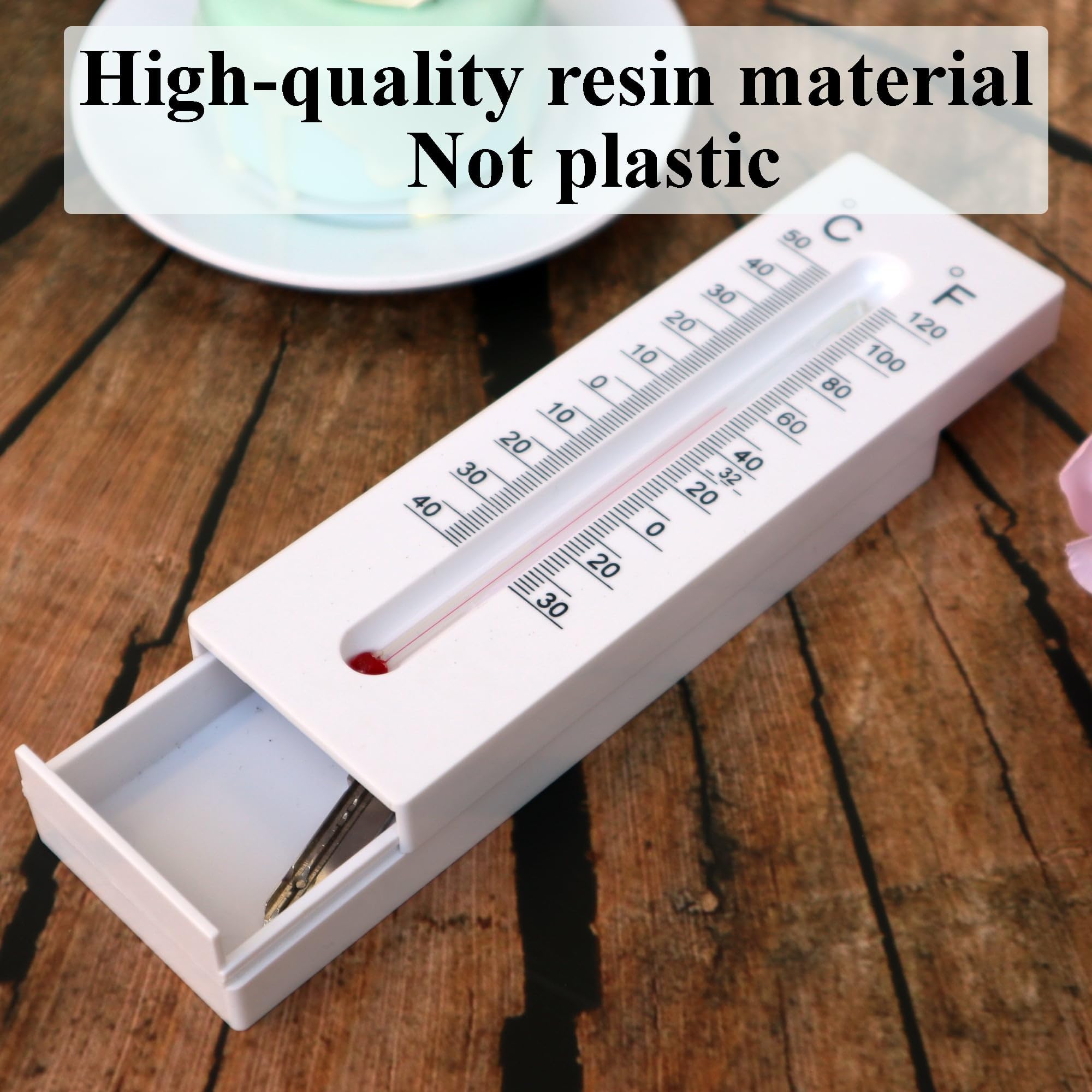 Niwhydi key hider thermometer closeup highlights durable outdoor materials.