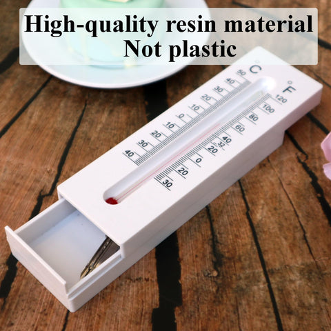 Niwhydi key hider thermometer closeup highlights durable outdoor materials.