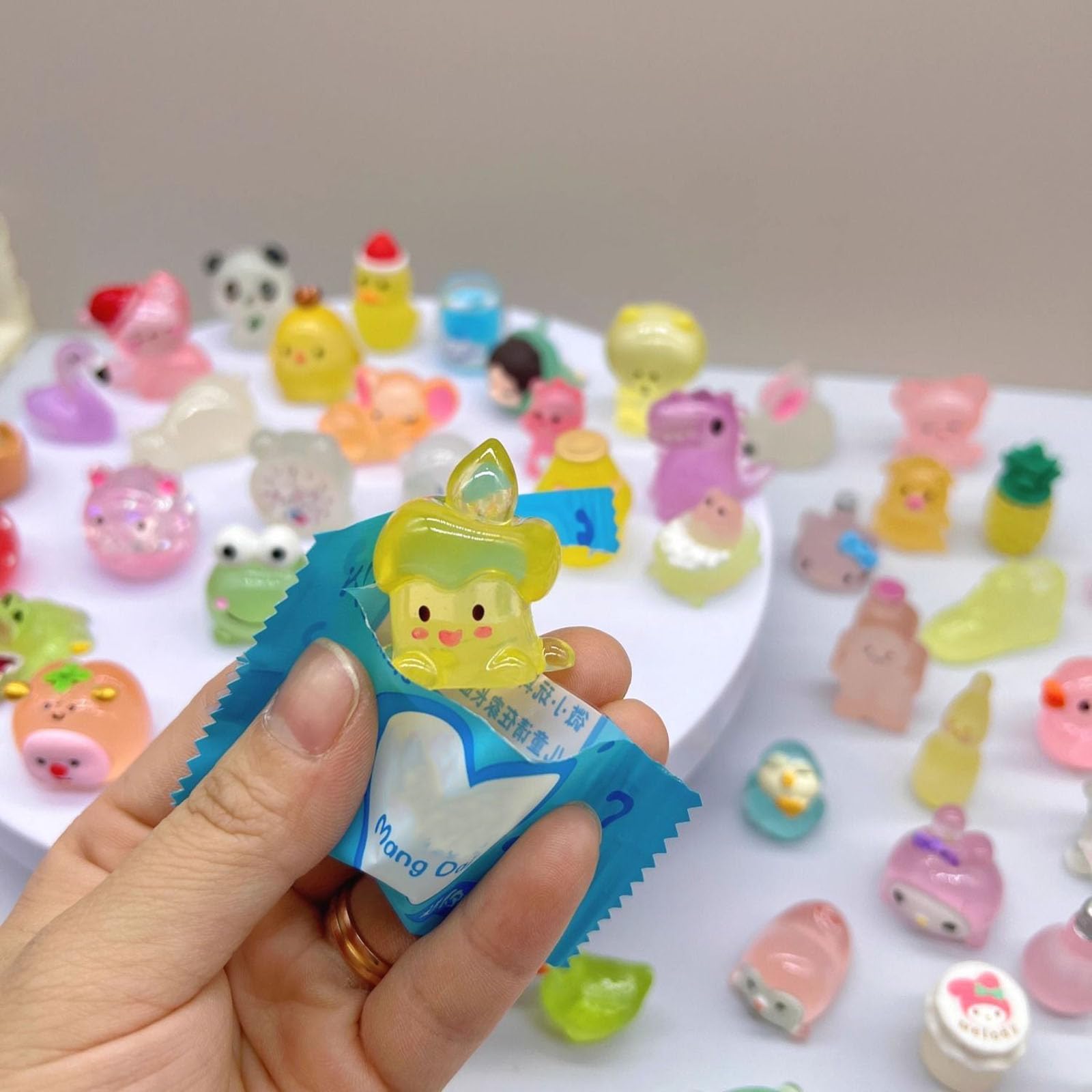 Nixegym resin animals used in a terrarium diorama scene