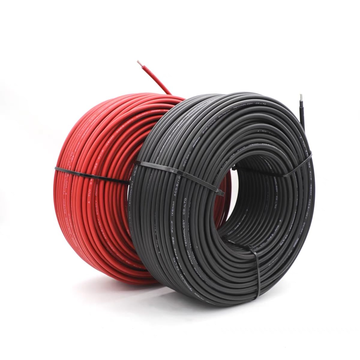 Nixesky solar cable in red 10 AWG for reliable power runs.