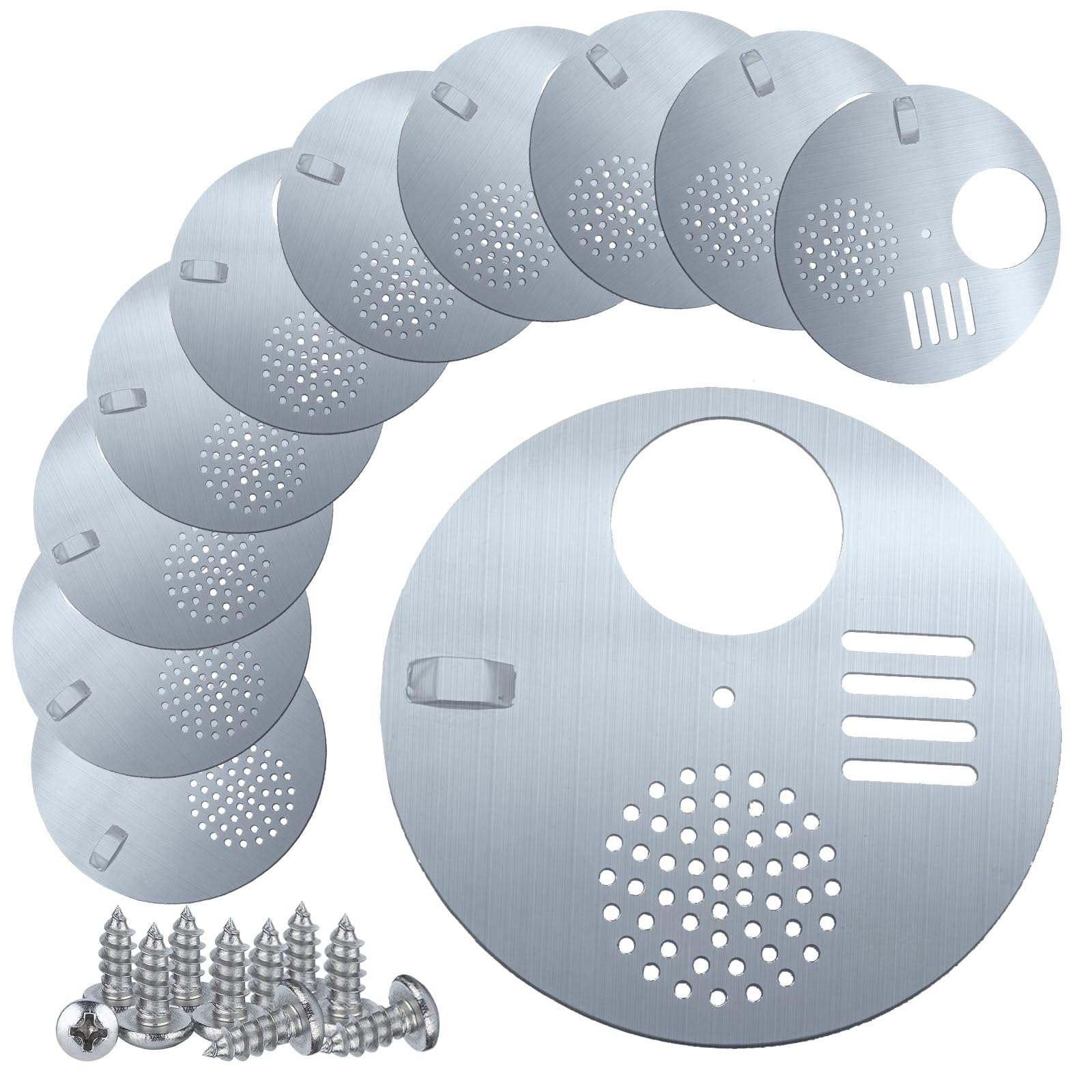 NIZEFEI Bee Hive Nuc Entrance Disc shows 4.92-inch diameter for easier bee access