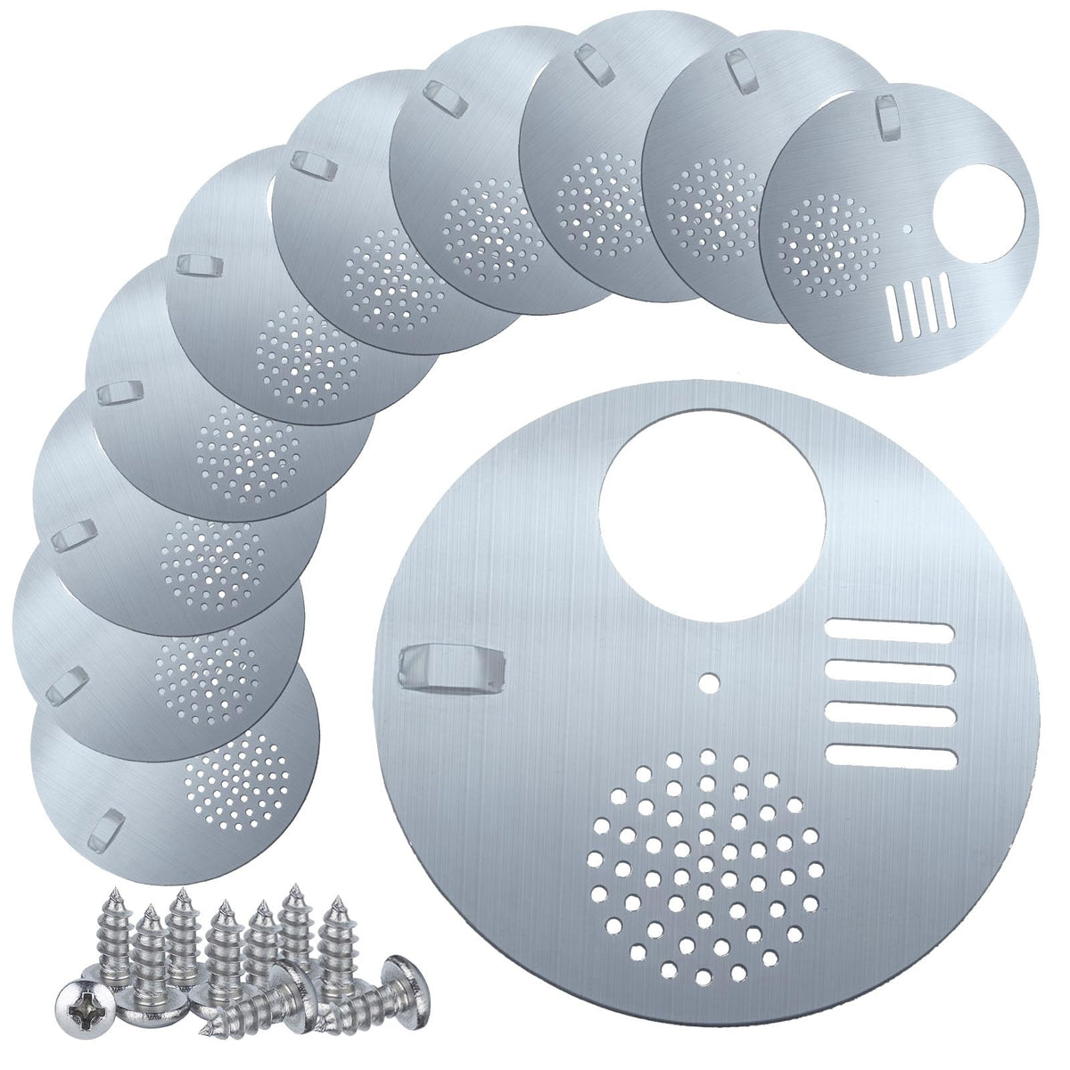 NIZEFEI Bee Hive Nuc Entrance Disc shows 4.92-inch diameter for easier bee access