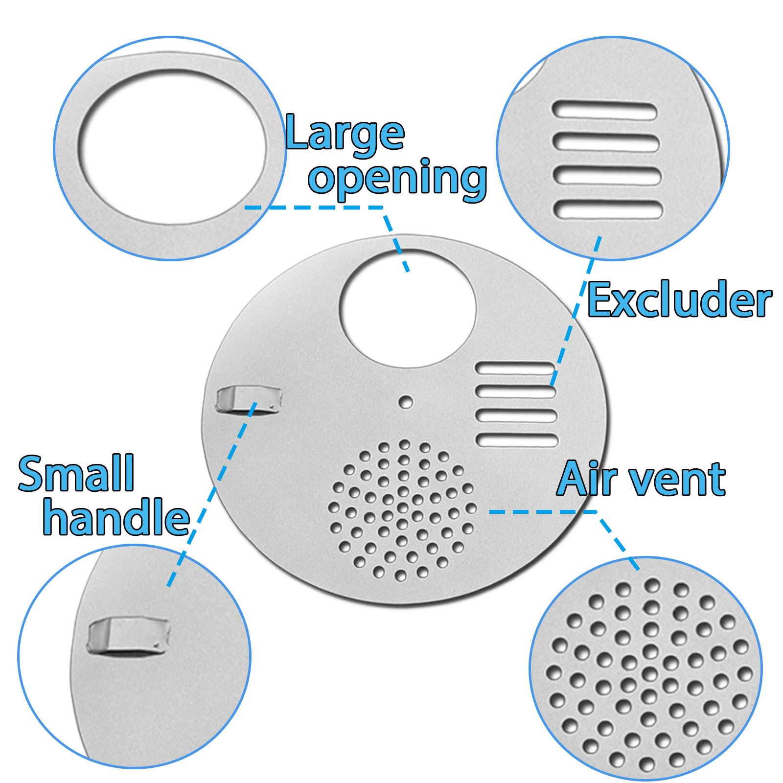 NIZEFEI adjustable safety disc helps control hive access.