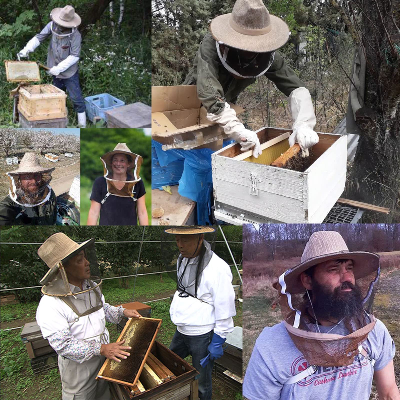 NIZEFEI veil hat suits garden, hiking, camping.