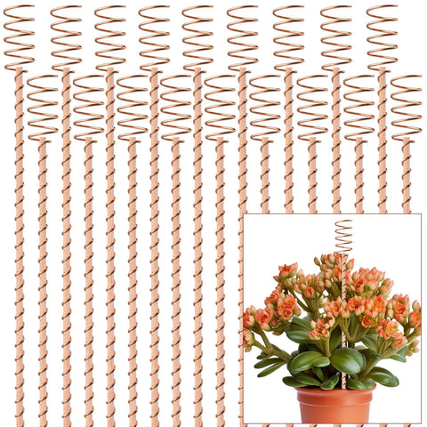 NizHome 18Pack 17-Inch Electroculture Antenna installed in soil to support plant vitality.