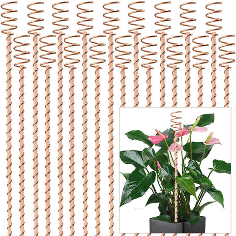 NizHome 18-pack electroculture stakes with a 12-inch copper antenna for enhanced garden vitality.