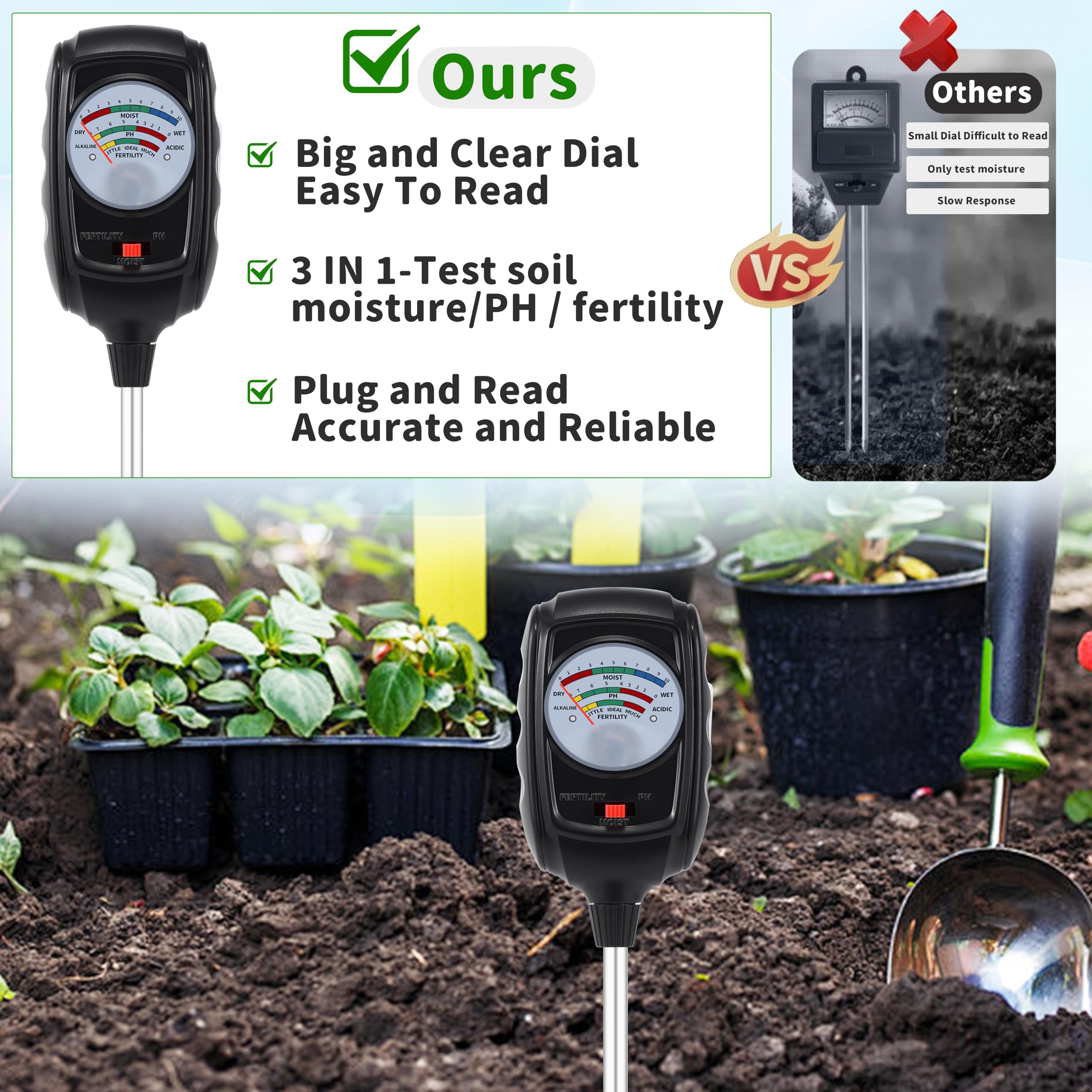 NKJIH soil testing in garden beds demonstrates practical, on-site analysis.