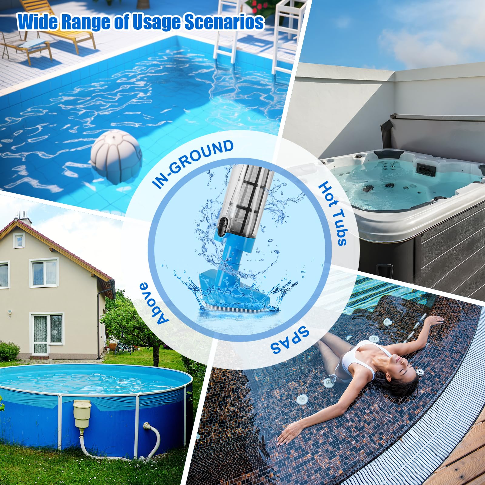 Nlapldy suitable for above-ground, in-ground pools and hot tubs