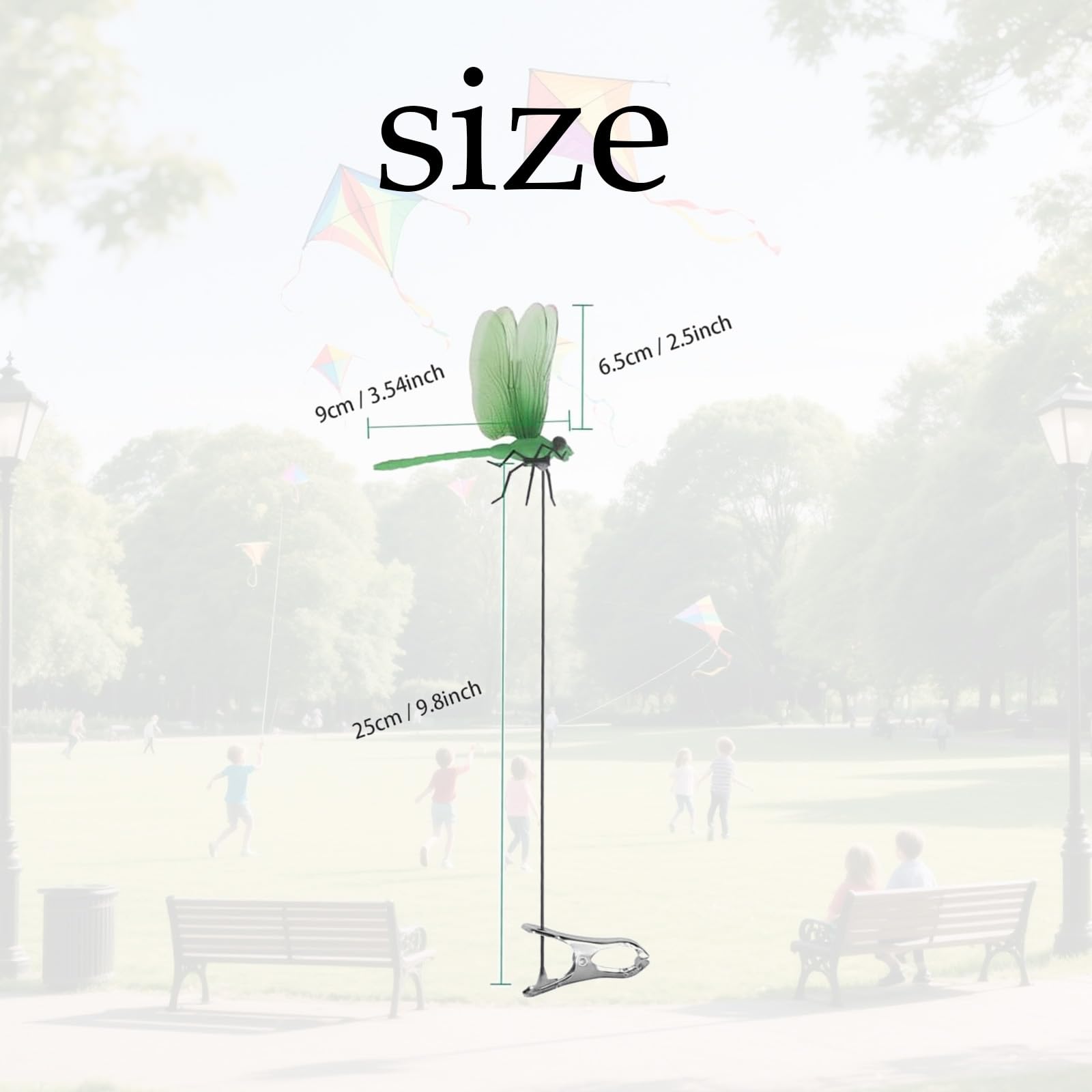 NLWF dragonfly clip hanging garden display adds vivid color to fences and beds.