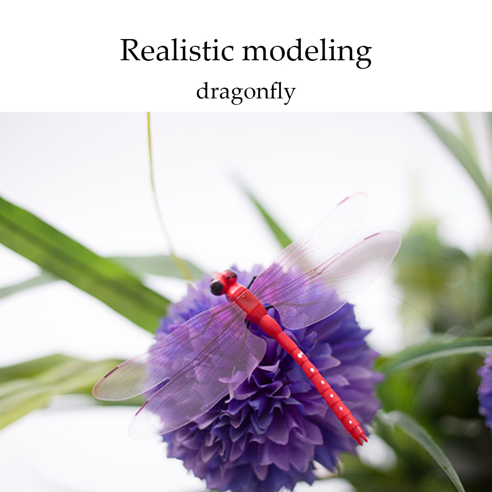 NLWF hand-painted dragonfly clip features non-fading finish for outdoor durability.