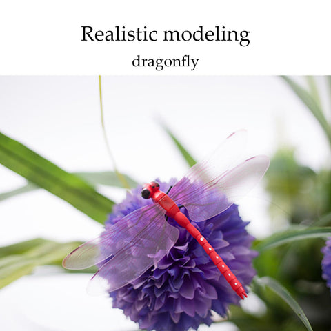NLWF hand-painted dragonfly clip features non-fading finish for outdoor durability.