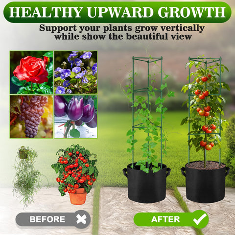 NNG wind-resistant frame uses heavy-duty plastic uprights for durable garden performance.