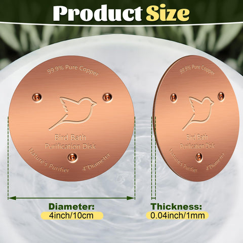 NNG 99.9% copper disk offers durable, chemical-free water care