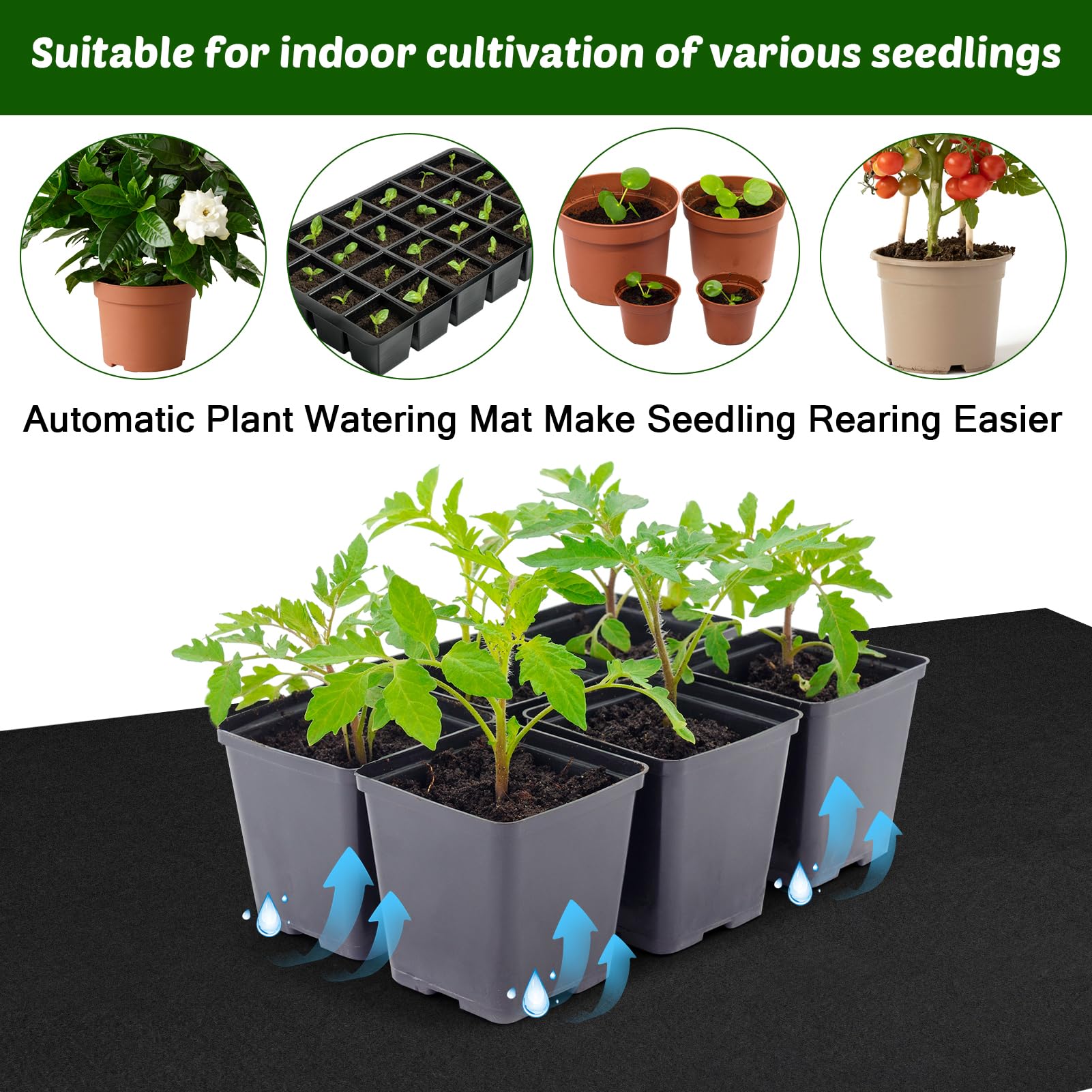 NNG multi-use watering mat suits seedling trays and hydroponics.