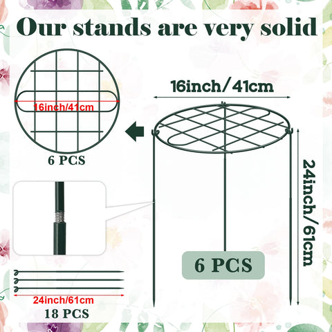 NNG plant cage with three legs for quick, secure setup