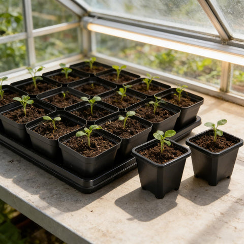 NNG compact seedling container setup for space saving gardening