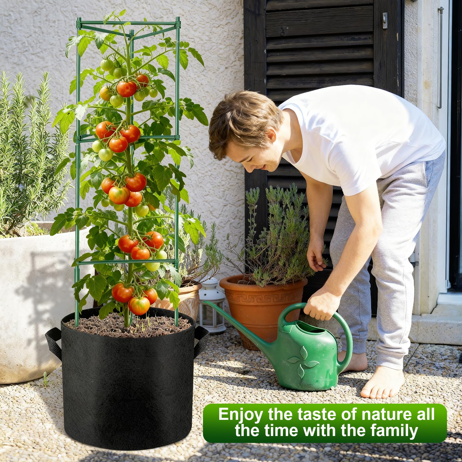 NNG compact foldable cages store neatly between seasons, saving garden space.