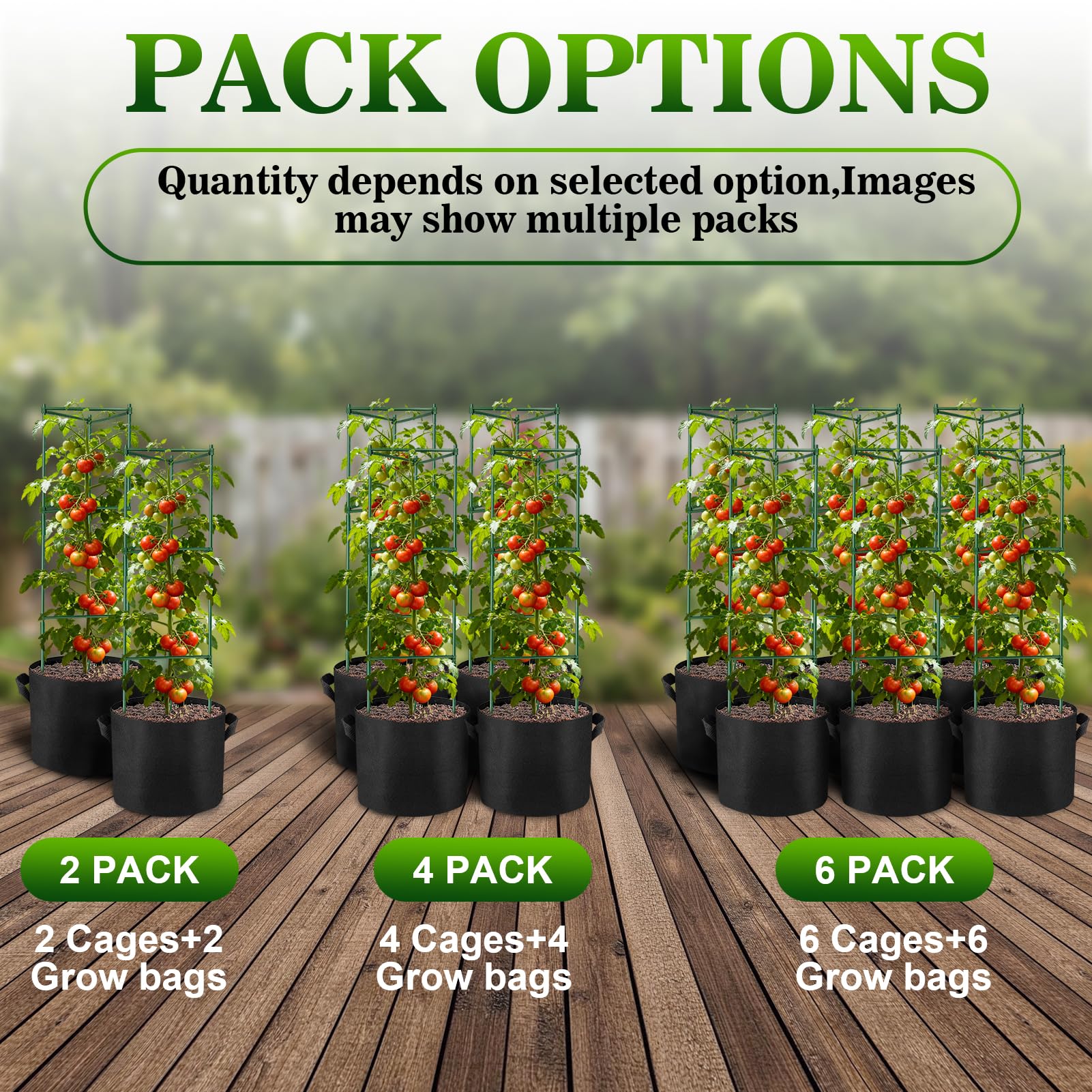 NNG adjustable-height tomato cage adapts as plants grow, extending support up to 48 inches.