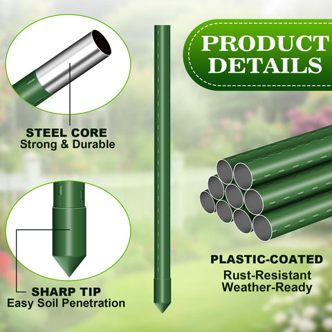 NNG versatile design supports tomatoes, cucumbers, peppers, eggplants, and other climbing fruits.