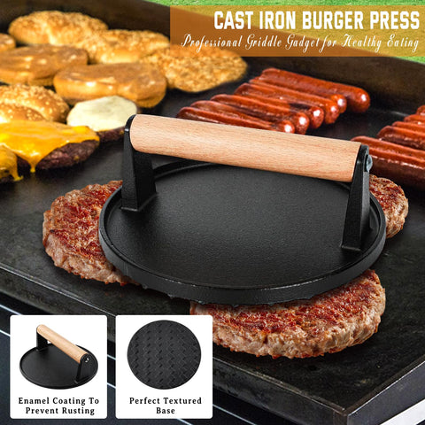 N NOBLE FAMILY griddle tongs offering a secure grip for safe turning at the grill