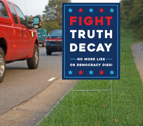 No Kings In America protest sign, double-sided print, readable from any angle.