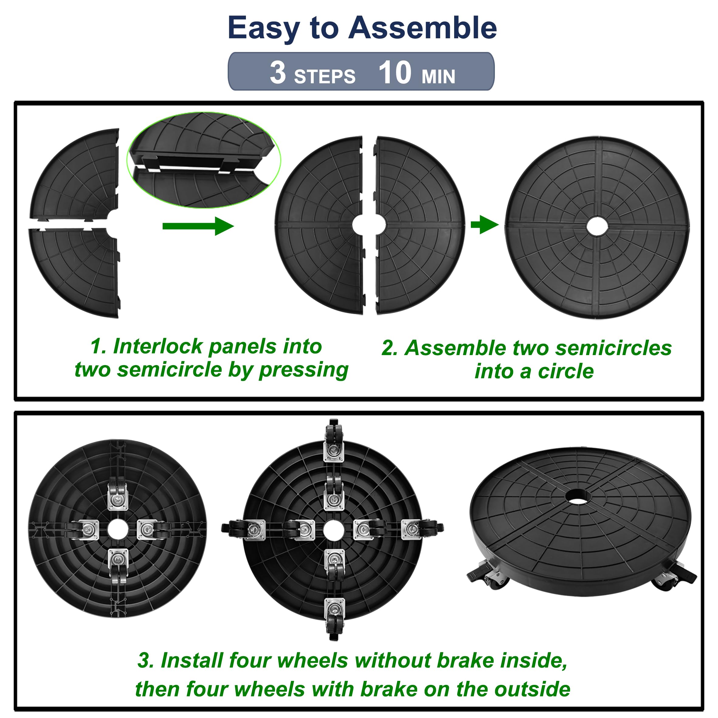NOAMOO assembly is quick with clear steps and included hardware.