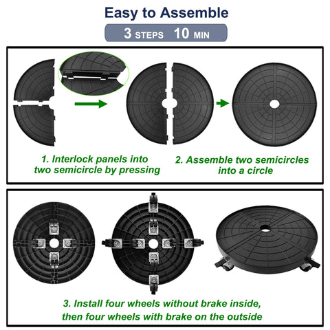 NOAMOO assembly is quick with clear steps and included hardware.